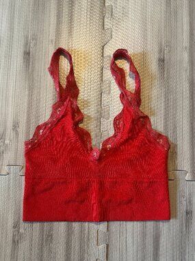 Urban Outfitters Out From Under Women's Red Crop Top
